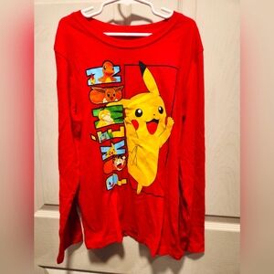 Red Kids Long Sleeve Shirt